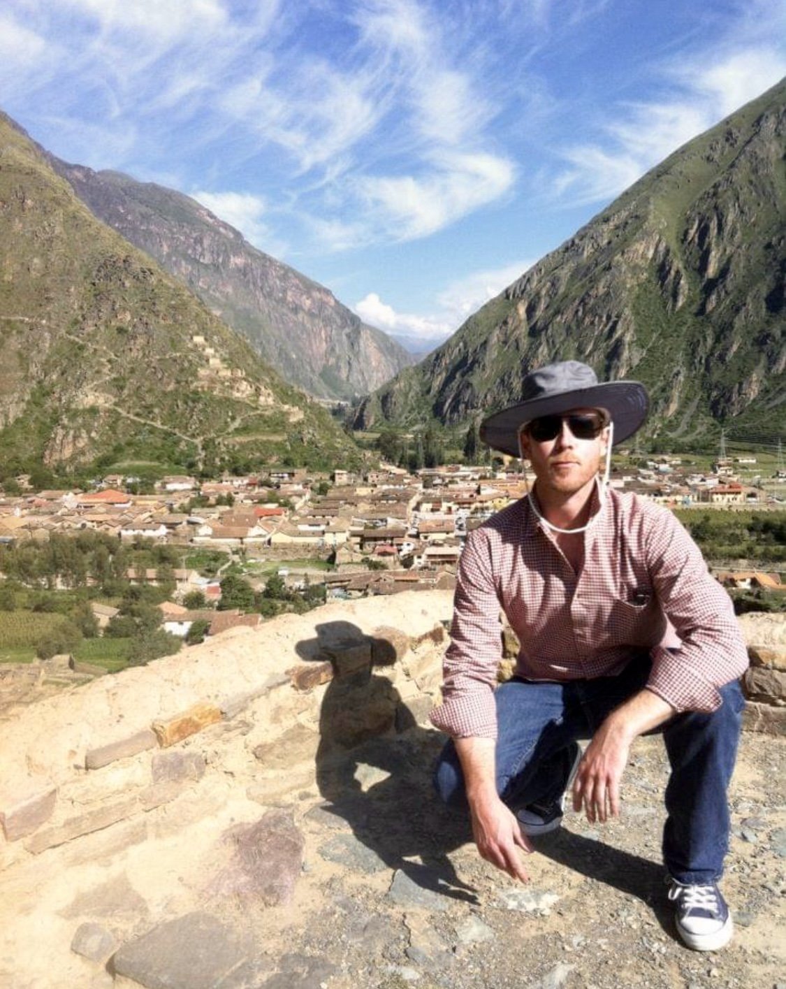 Keith at Ollantaytambo, in Peru's Sacred Valley